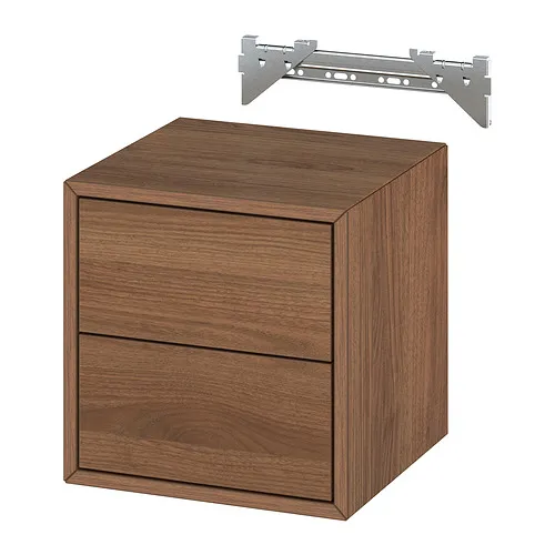 EKET - 壁櫃/2抽, 胡桃木紋, 35x35x35 公分 | IKEA 線上購物 - PE976388_S4