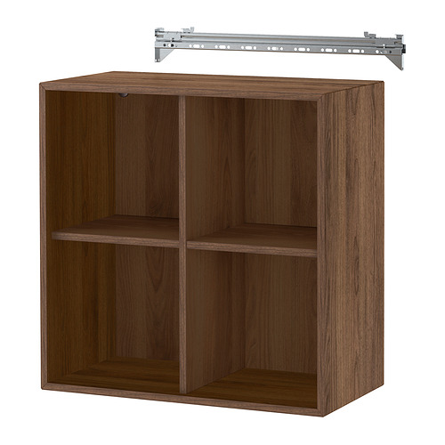 EKET wall-mounted shelving unit w 4 comp