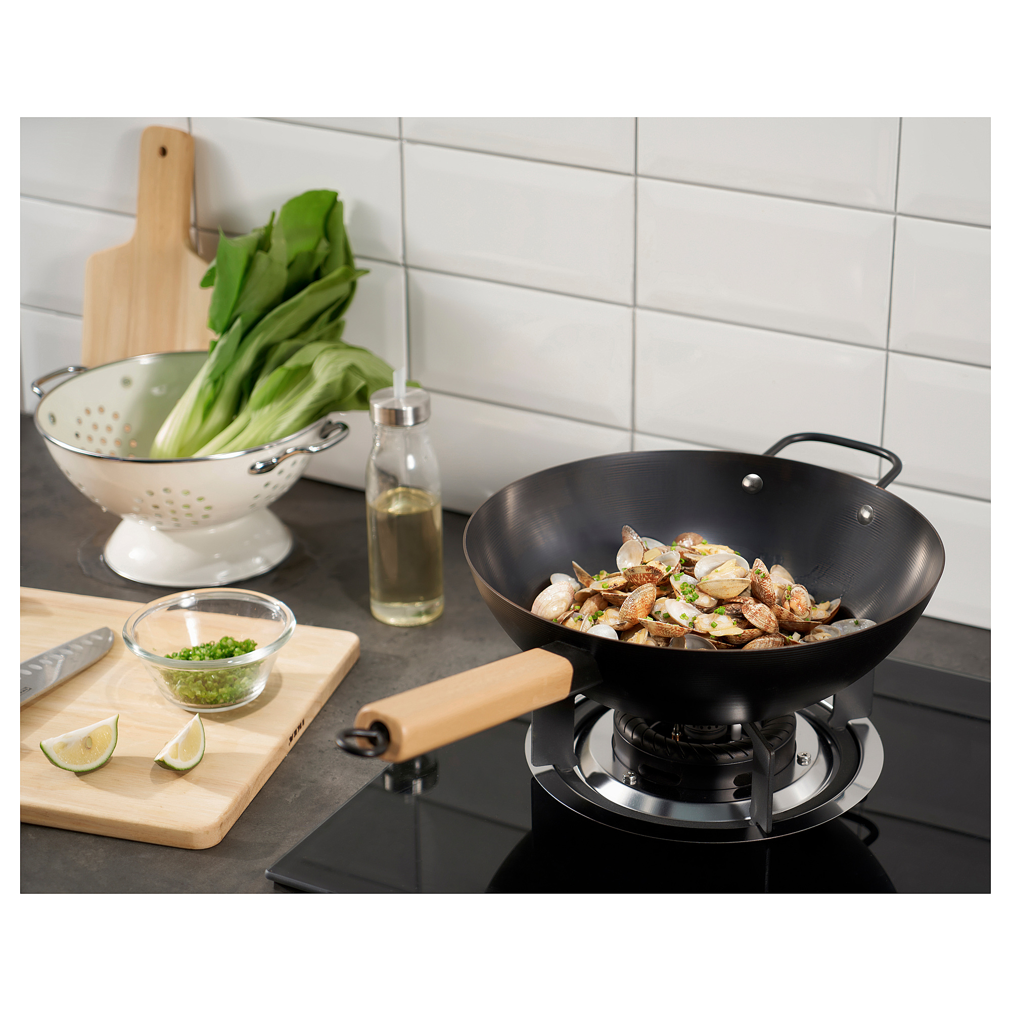 VARDAGEN wok with lid