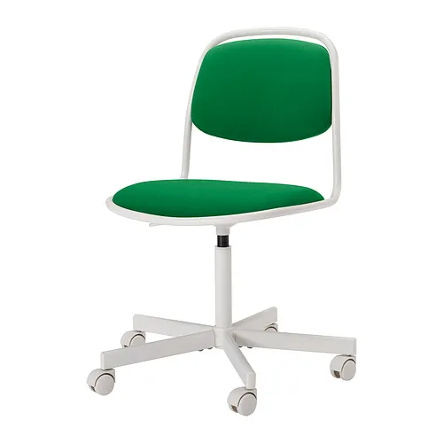 ÖRFJÄLL - 旋轉椅, 白色/Vissle 綠色 | IKEA 線上購物 - PE976417_S4