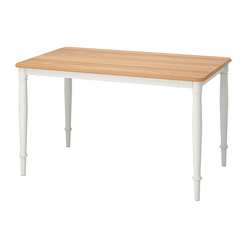 DANDERYD - dining table, oak veneer/white, 130x80 cm | IKEA Taiwan Online - PE786051_S4