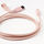 LILLHULT - USB Type A轉Lightning傳輸線, 布質/淺粉紅色 | IKEA 線上購物 - PE786127_S1
