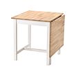 PINNTORP - 折疊桌, 淺棕色/染白色, 67/124x75 公分 | IKEA 線上購物 - PE872927_S2 