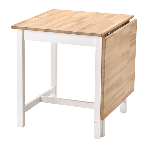 PINNTORP - 折疊桌, 淺棕色/染白色, 67/124x75 公分 | IKEA 線上購物 - PE872927_S4