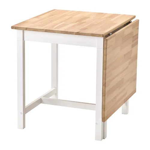 PINNTORP - 折疊桌, 淺棕色/染白色, 67/124x75 公分 | IKEA 線上購物 - PE872927_S4