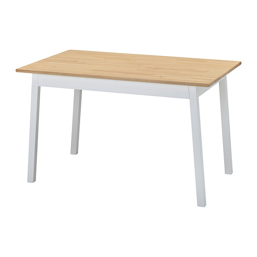 PINNTORP - table, light brown stained/white stained, 125x75 cm | IKEA Taiwan Online - PE872932_S4