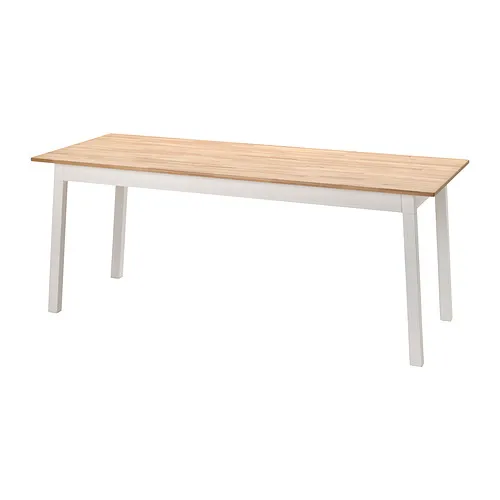 PINNTORP - 桌子, 淺棕色/染白色, 185x75 公分 | IKEA 線上購物 - PE872933_S4