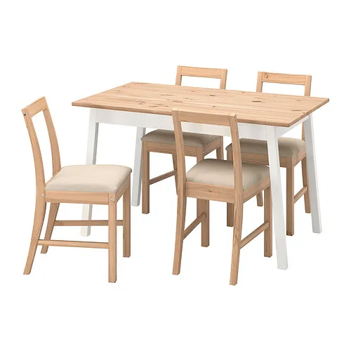 PINNTORP/PINNTORP - 餐桌附4張餐椅, 淺棕色 染白色/Katorp 淺棕色, 125 公分 | IKEA 線上購物 - PE872942_S4