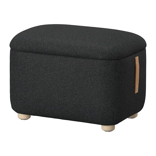 OSKARSHAMN - 收納椅凳, Gunnared 黑灰色 | IKEA 線上購物 - PE872958_S4