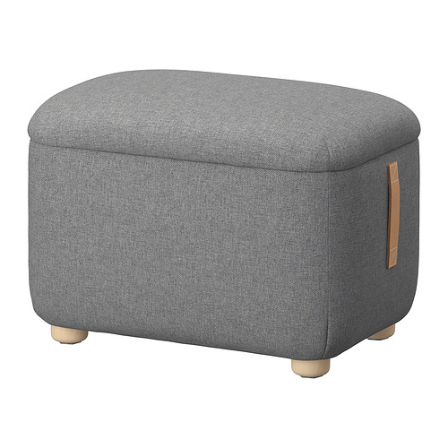 OSKARSHAMN - footstool with storage, Tibbleby beige/grey | IKEA Taiwan Online - PE872957_S4