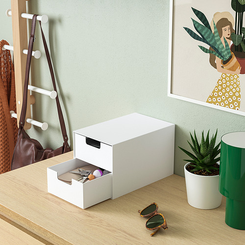 FJÄDERHARV mini chest with 2 drawers