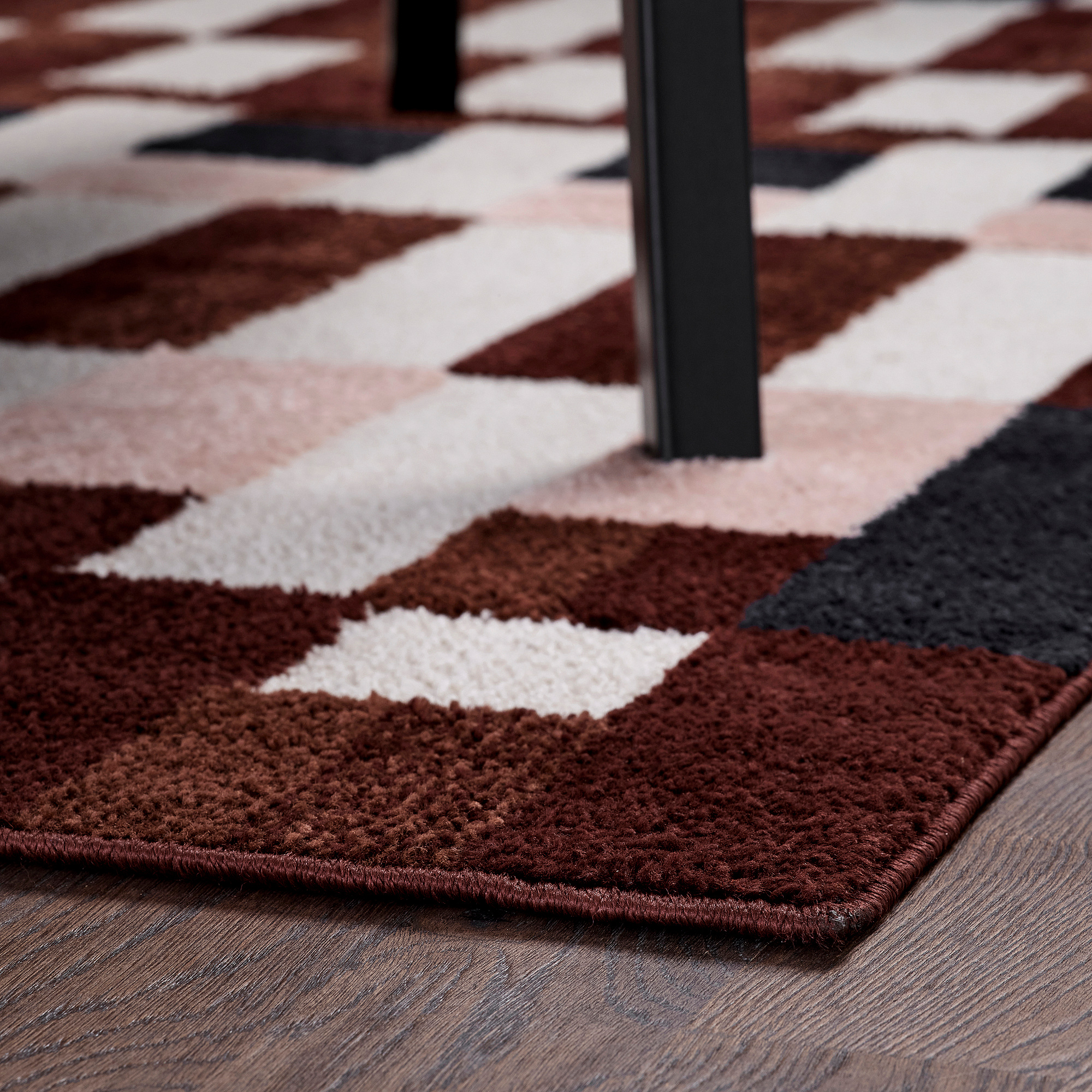 MARKBLÅMME rug, low pile