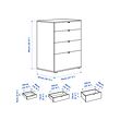 VIHALS chest of 4 drawers