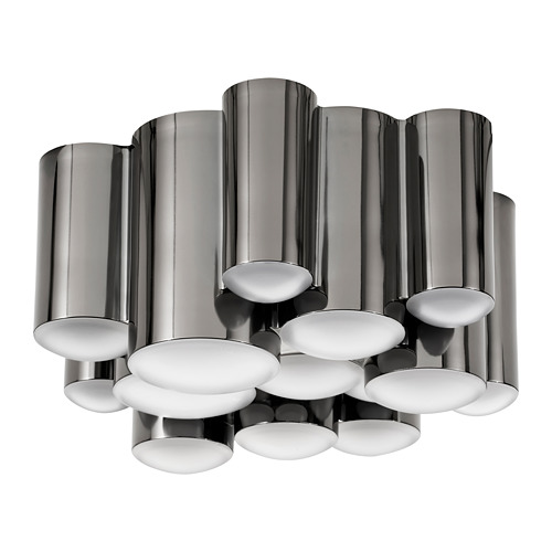 SÖDERSVIK - LED ceiling lamp, dimmable/black chrome-plated | IKEA Taiwan Online - PE731513_S4