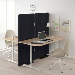 EILIF - 站立式隔屏, 灰色/黑色 | IKEA 線上購物 - PE783633_S3