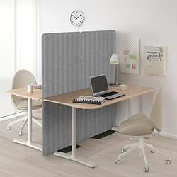 EILIF - 站立式隔屏, 深灰色/白色 | IKEA 線上購物 - PE788205_S3