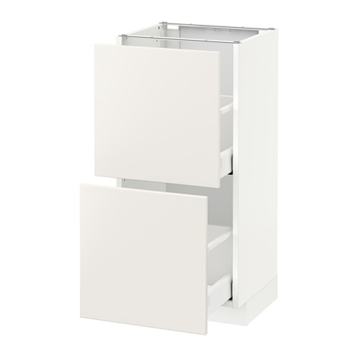 METOD base cabinet with 2 drawers