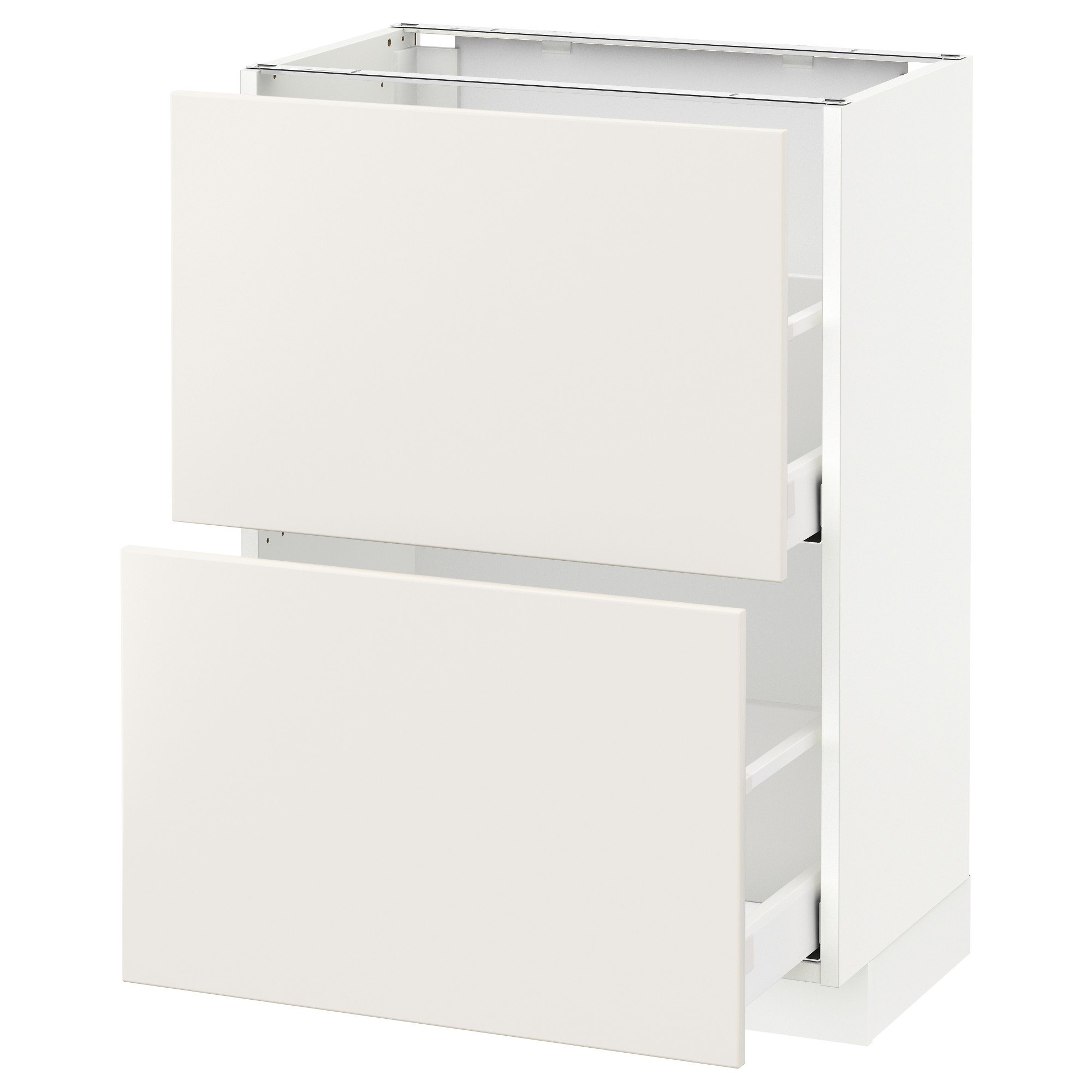 METOD base cabinet with 2 drawers