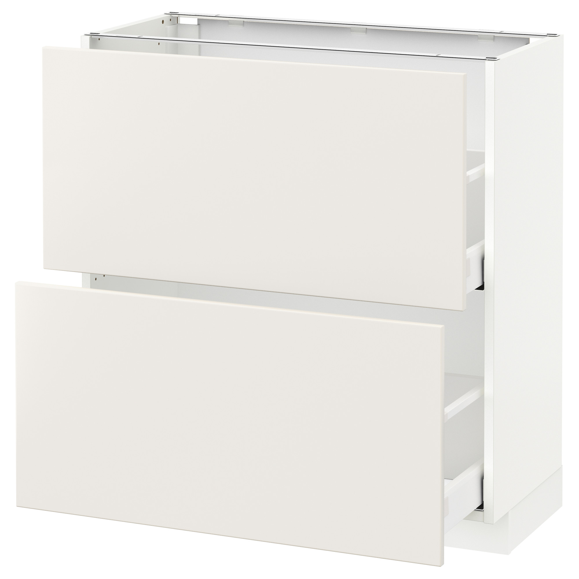 METOD base cabinet with 2 drawers