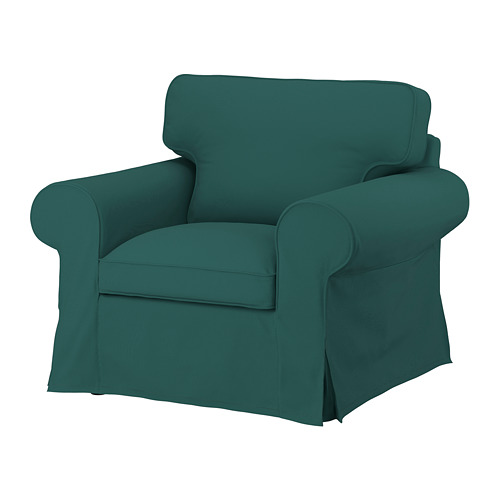 EKTORP - cover for armchair, Totebo dark turquoise | IKEA Taiwan Online - PE774411_S4
