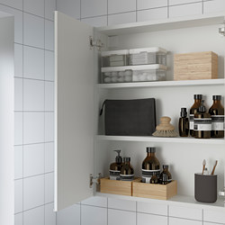 ENHET - 雙門鏡櫃, 灰色/灰色 框架 | IKEA 線上購物 - PE773285_S3