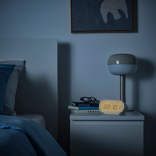 RÖDSTRÄFSE alarm clock with hygro-/thermometer