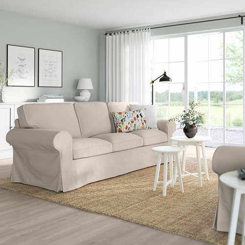 EKTORP 3 seat sofa Totebo light beige 218x88x88 cm IKEA Taiwan Online