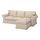 EKTORP - 3-seat sofa with chaise longue, Hallarp beige | IKEA Taiwan Online - PE774503_S1