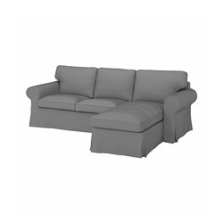 EKTORP - cover for 3-seat sofa, Remmarn light grey | IKEA Taiwan Online - PE776416_S3