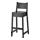 NORRÅKER - bar stool with backrest, black | IKEA Taiwan Online - PE641228_S1