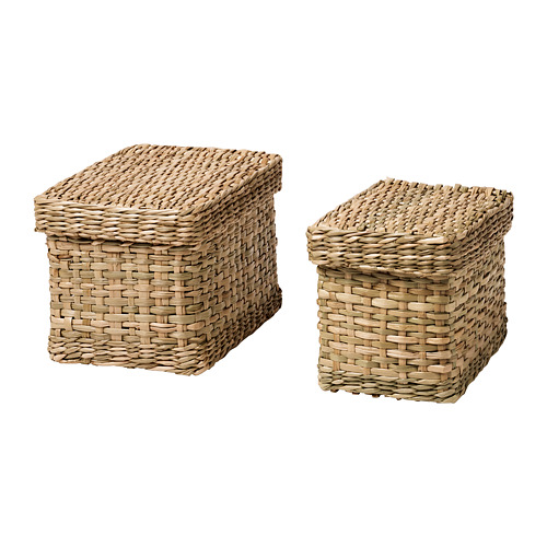 LURPASSA - 附蓋收納盒 2件組, 海草 | IKEA 線上購物 - PE786497_S4