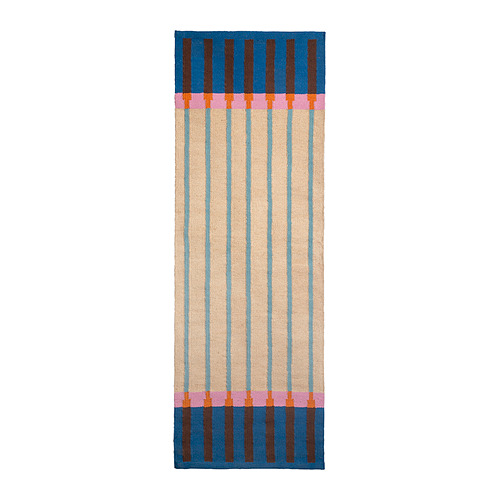 MÄVINN - 地毯, 米色 藍色/條紋, 70x200 公分 | IKEA 線上購物 - PE976737_S4
