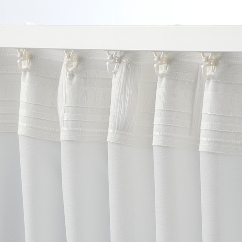 HILJA - 窗簾 2件裝, 白色 | IKEA 線上購物 - PE774668_S4