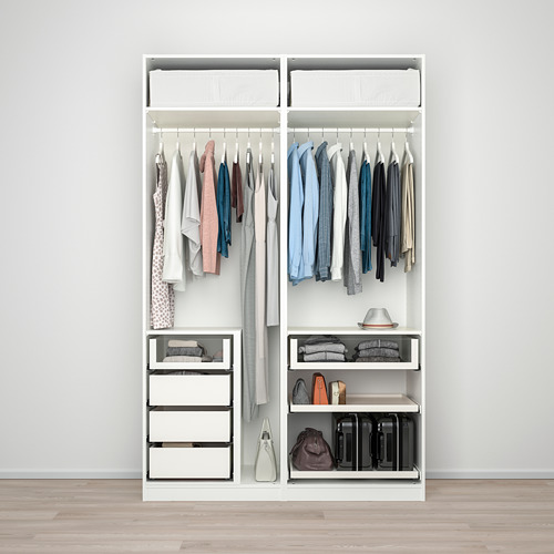 PAX - 衣櫃, 白色/淺灰色, 150x66x236公分 | IKEA 線上購物 - PE731833_S4