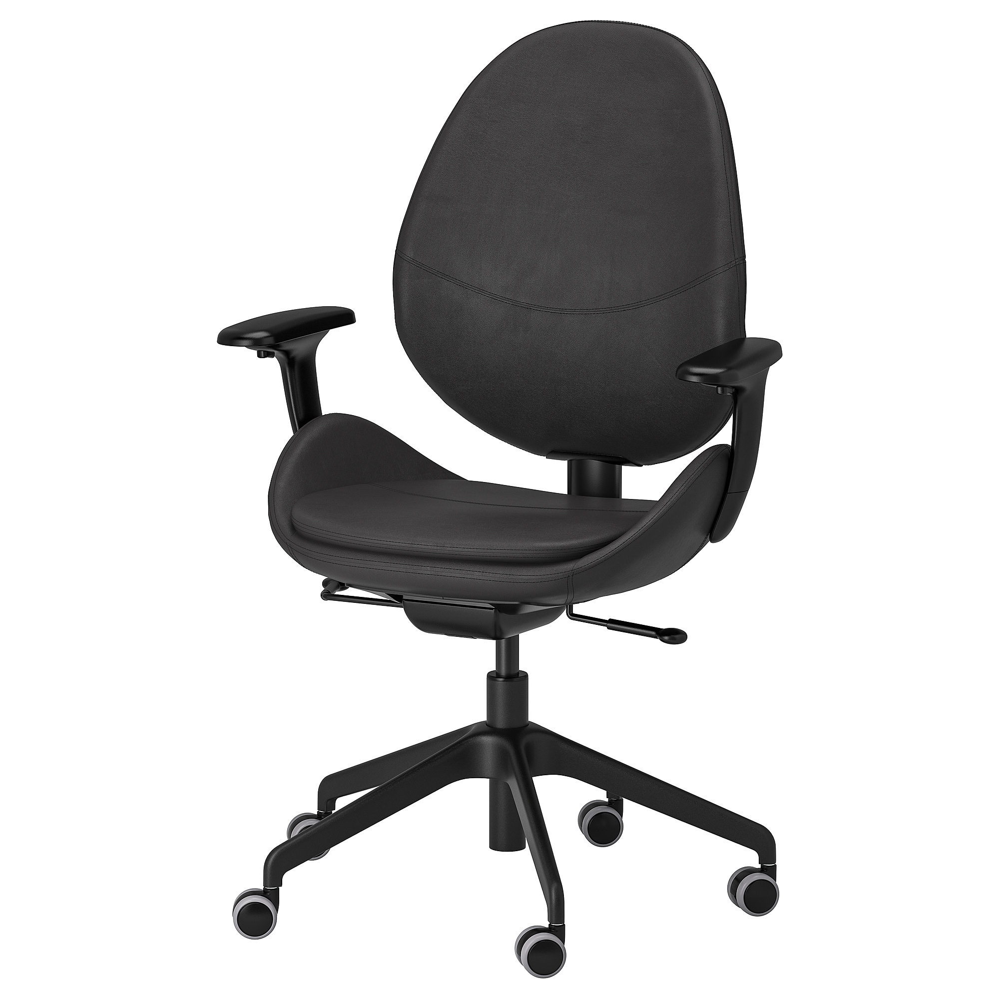 HATTEFJÄLL office chair with armrests