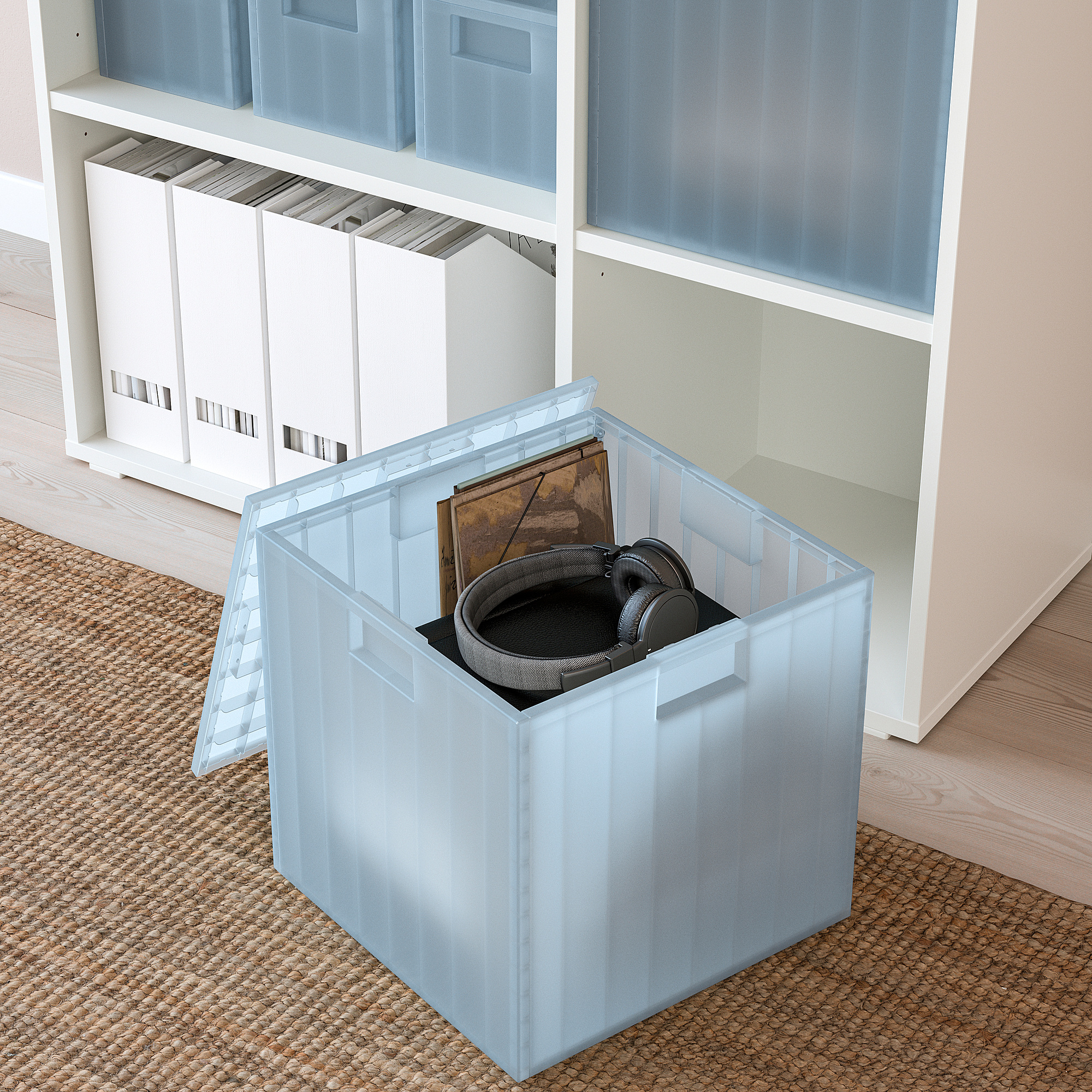 PANSARTAX storage box with lid
