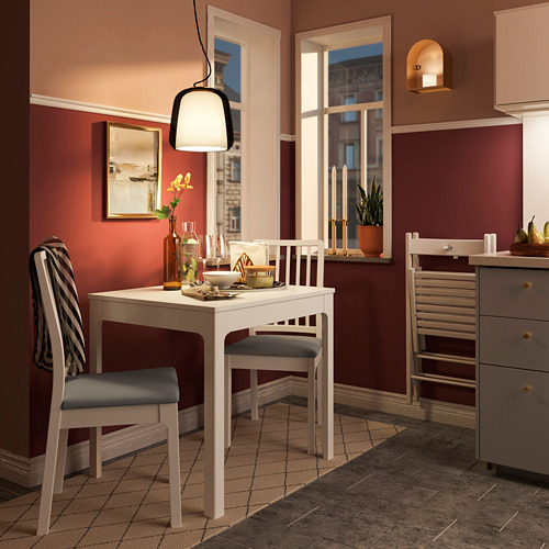 EKEDALEN - 餐椅, 白色/Orrsta 淺灰色 | IKEA 線上購物 - PE731888_S4