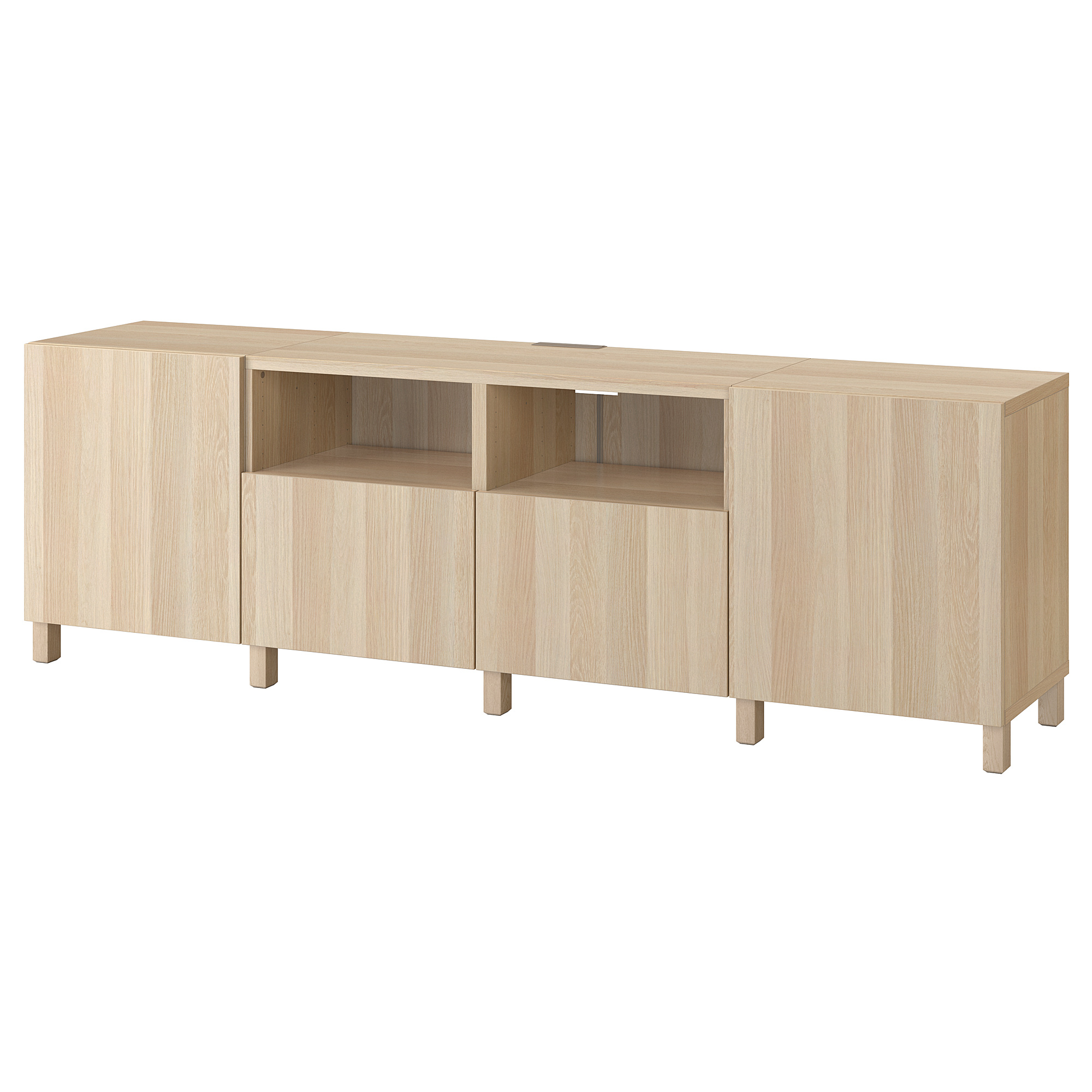 BESTÅ TV bench with doors and drawers