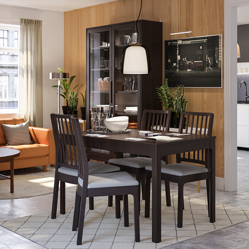 EKEDALEN - 餐椅, 深棕色/Orrsta 淺灰色 | IKEA 線上購物 - PE731899_S4