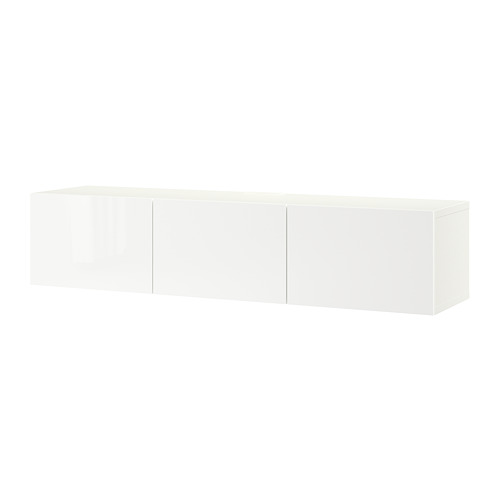 BESTÅ - 電視櫃附門板, 白色/Selsviken 高亮面 白色 | IKEA 線上購物 - PE731907_S4