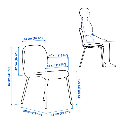 MÖRBYLÅNGA/KARLPETTER table and 4 chairs