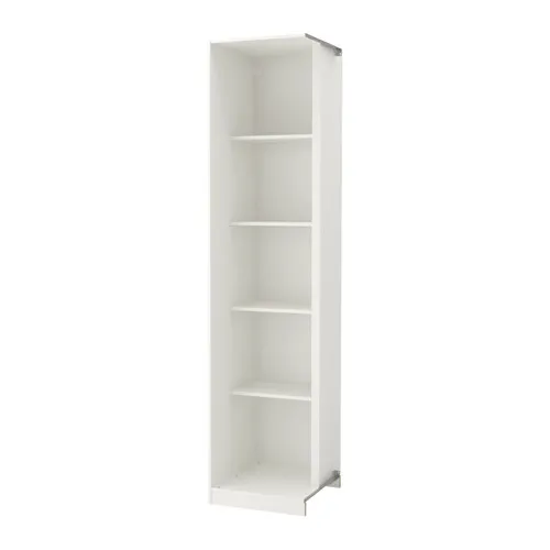 PAX - add-on corner unit with 4 shelves, white, 53x58x236 cm | IKEA Taiwan Online - PE641404_S4