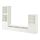 BESTÅ - TV storage combination/glass doors, white/Selsviken high-gloss/white clear glass | IKEA Taiwan Online - PE731931_S1