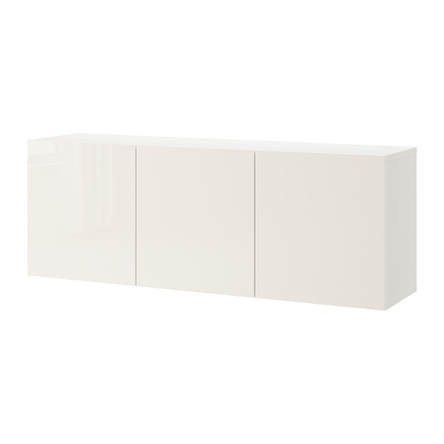 BESTÅ - 上牆式收納櫃組合, 白色/Selsviken 高亮面 白色, 180x42x64 公分 | IKEA 線上購物 - PE731966_S4