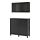 BESTÅ - storage combination w doors/drawers, black-brown/Hanviken/Stubbarp black-brown clear glass | IKEA Taiwan Online - PE731976_S1