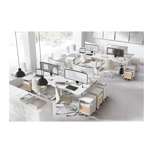 BEKANT - 電動升降式工作桌, 白色 | IKEA 線上購物 - PH166186_S4