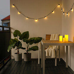 SOLVINDEN - LED裝飾燈串/12個燈泡, 戶外用 黃色/復古 | IKEA 線上購物 - PE836882_S3