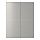 HOKKSUND - pair of sliding doors, high-gloss light grey | IKEA Taiwan Online - PE641582_S1