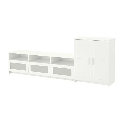 BRIMNES - 電視收納組合, 白色, 258x41x95 公分 | IKEA 線上購物 - PE689076_S4