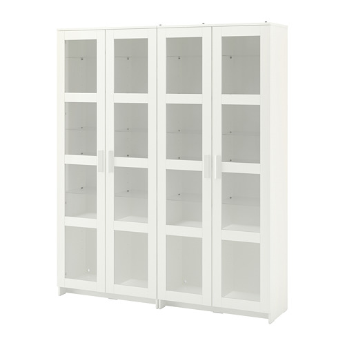 BRIMNES - 玻璃門櫃組合, 白色 | IKEA 線上購物 - PE689099_S4